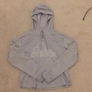 Grey adidas hoodie